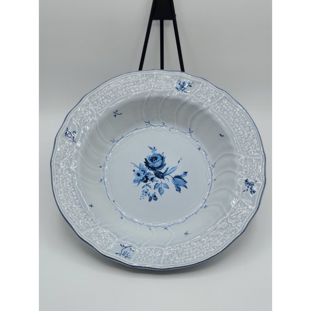 Mikasa Precious Blue Sheffield D2502 Large Serving Bowl 10.25" Japan Floral